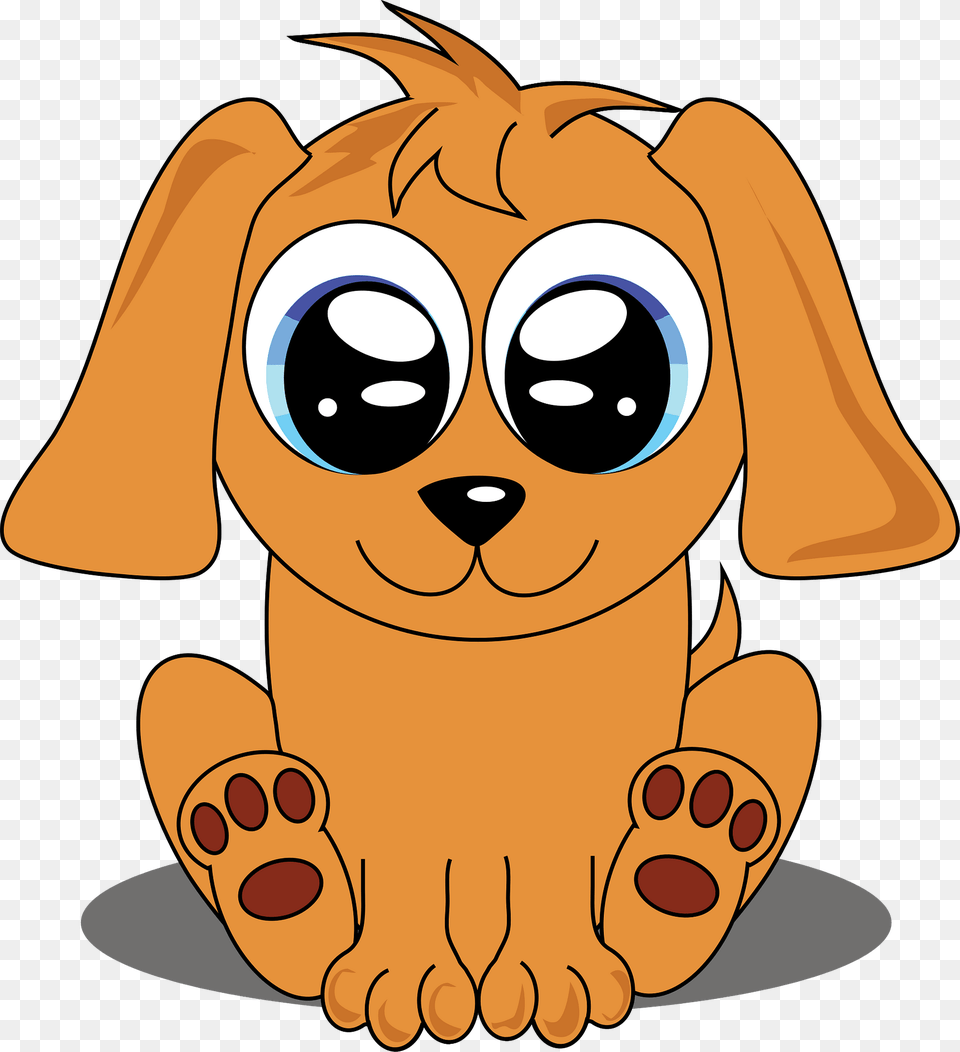 Smiling Brown Puppy Clipart, Face, Head, Person, Baby Png