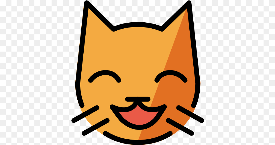 Smiling Cat Face Vector, Logo, Mask, Person, Head Png Image