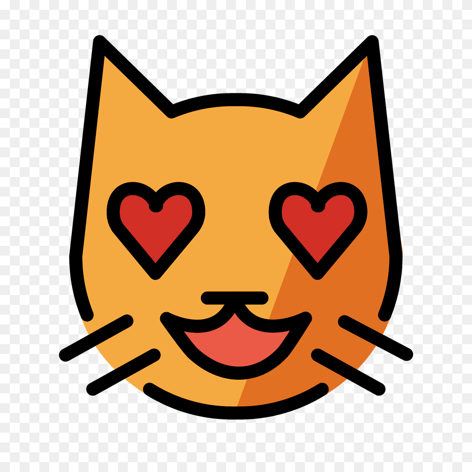 Smiling Cat With Heart Eyes Emoji Clipart, Logo Free Transparent Png