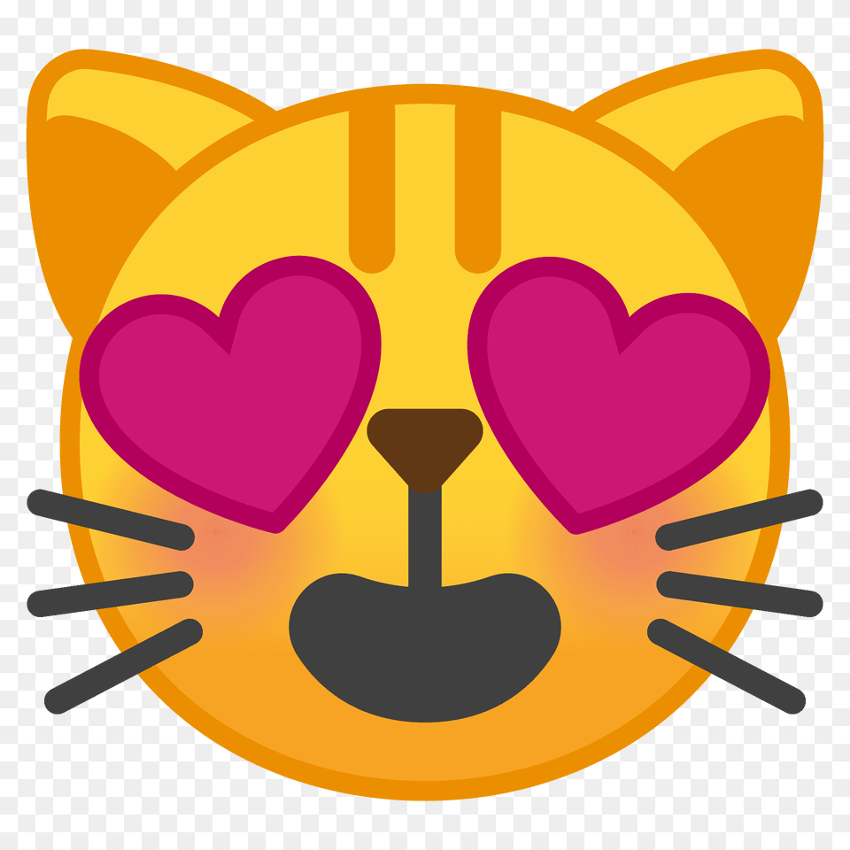Smiling Cat With Heart Eyes Emoji Clipart, Cutlery, Dynamite, Weapon Free Png