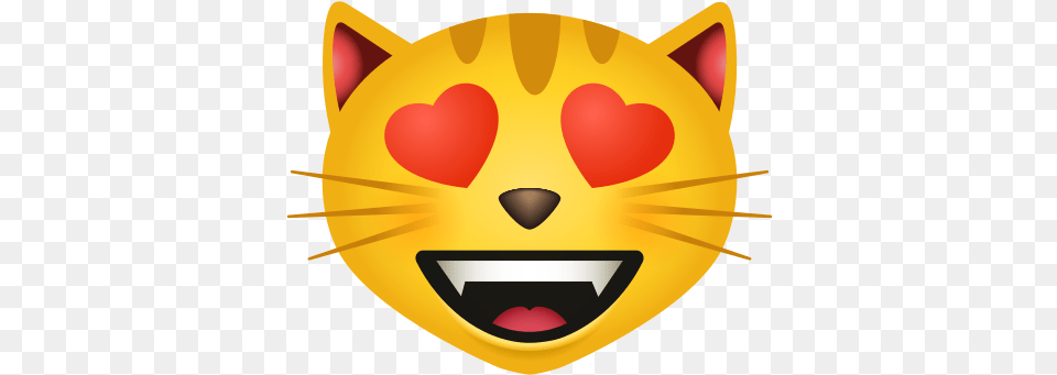 Smiling Cat With Heart Eyes Icon Happy Free Transparent Png