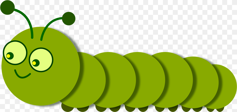 Smiling Caterpillar Legged Linear Clip Arts Clip Art Caterpillar, Green, Cucumber, Food, Plant Free Png