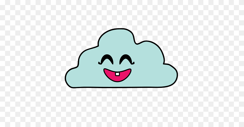 Smiling Cloud, Cartoon Png