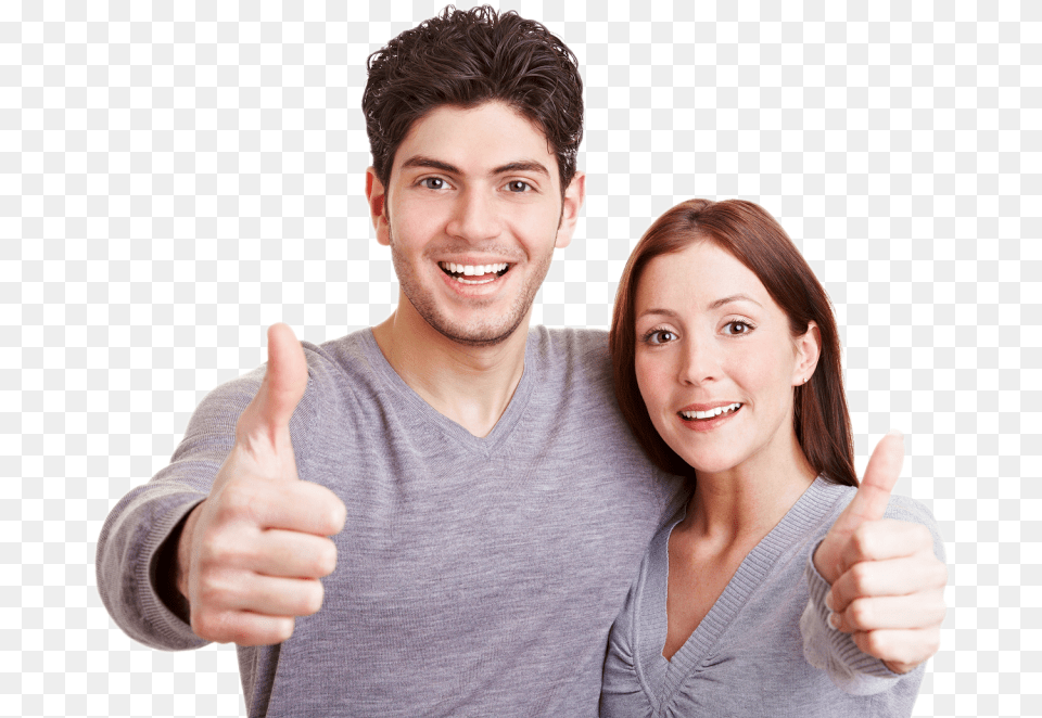 Smiling Couple Stock Happy Couple, Adult, Thumbs Up, Person, Hand Free Png