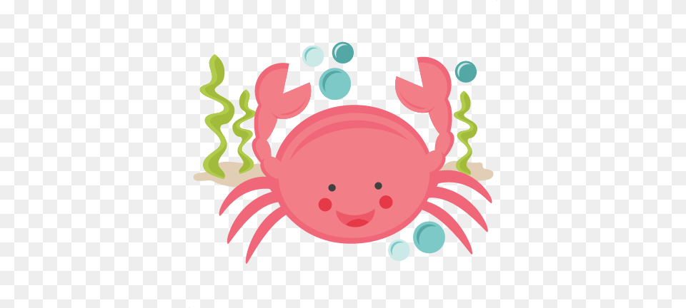 Smiling Crab Scrapbook Cute Clipart, Food, Seafood, Animal, Invertebrate Free Png