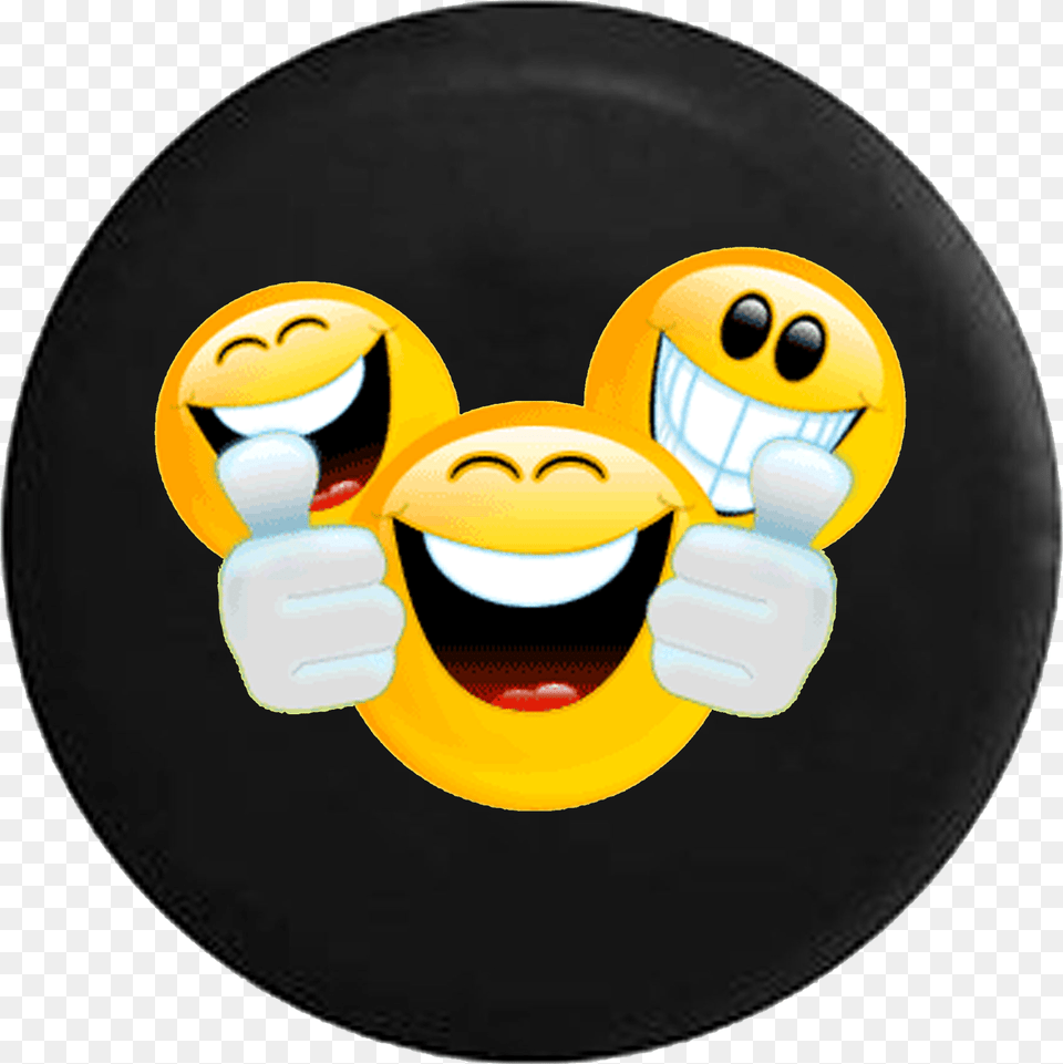 Smiling Emoji Party Friends Jeep Camper Spare Tire Feliz Sabado Con Caritas, Disk Png