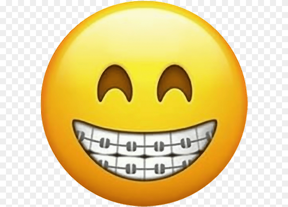 Smiling Emoji With Braces, Nature, Outdoors, Sky, Sun Free Png Download