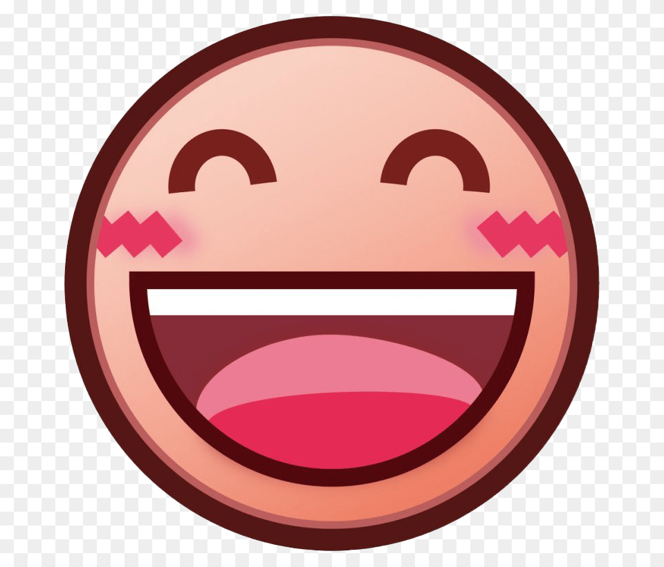 Smiling Eyes Emoji Clipart Love Pink Face Emoji, Badge, Logo, Symbol, Road Sign Png Image