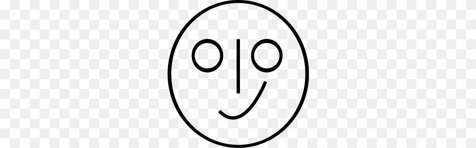 Smiling Face Clipart, Gray Free Png Download