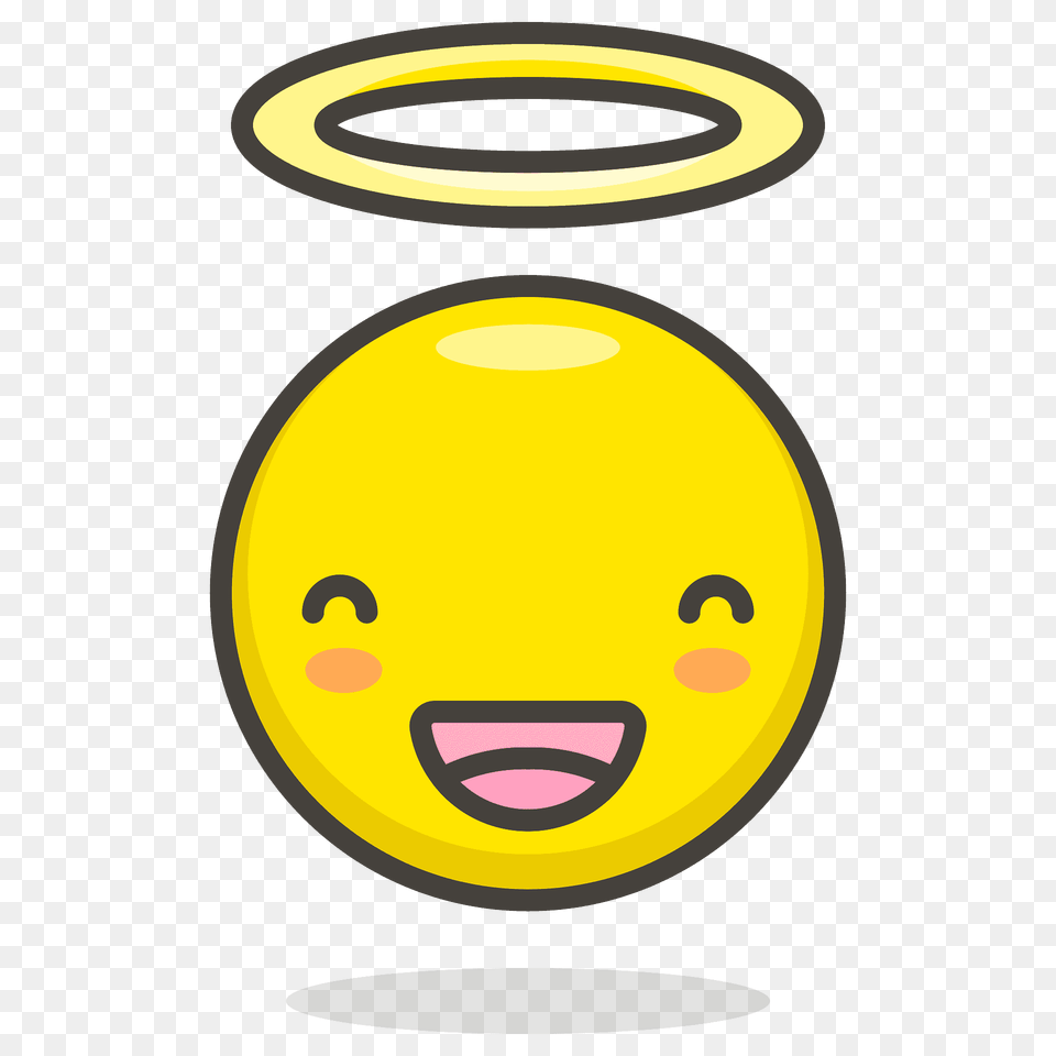 Smiling Face With Halo Emoji Clipart, Jar, Head, Person, Pottery Png Image