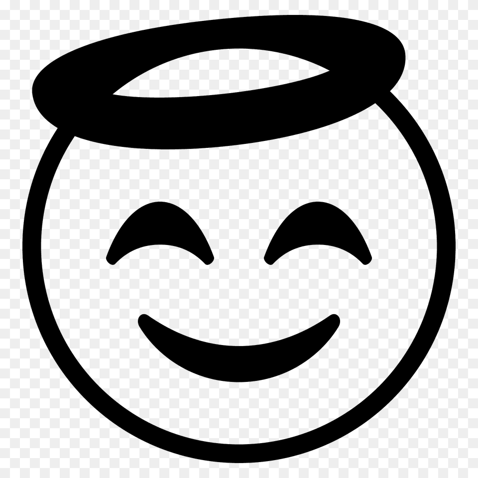 Smiling Face With Halo Emoji Clipart, Jar Png Image