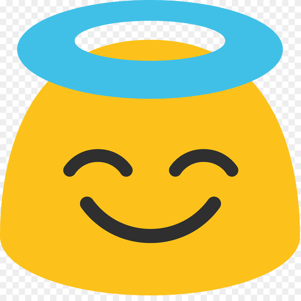 Smiling Face With Halo Emoji Clipart, Jar Free Png Download