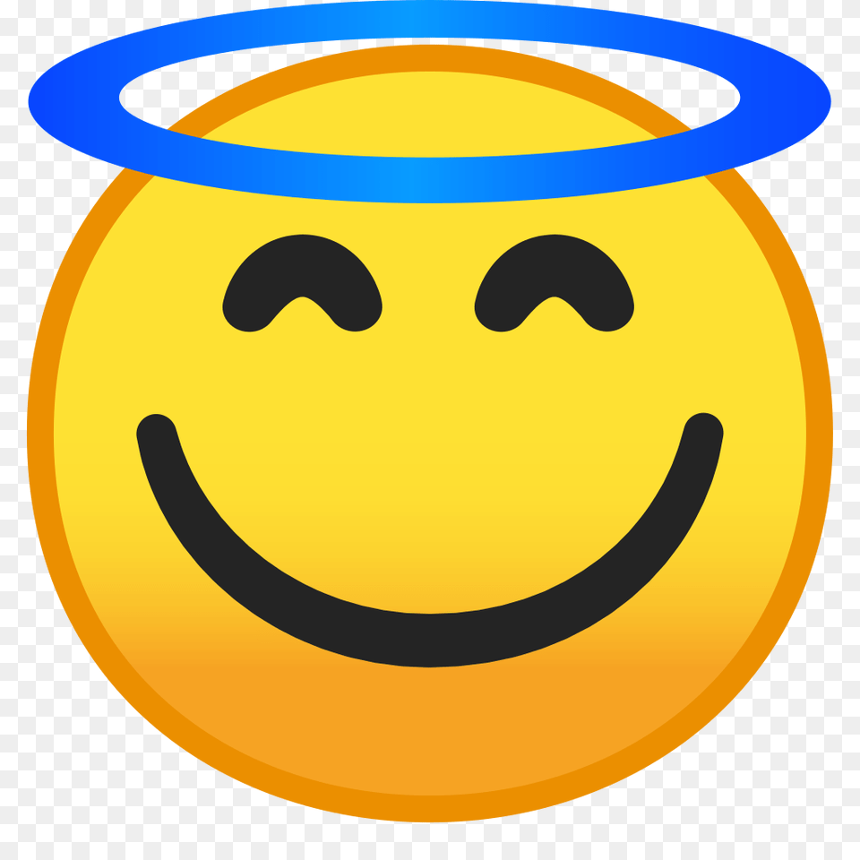 Smiling Face With Halo Icon Noto Emoji Smileys Iconset Google, Astronomy, Moon, Nature, Night Png Image