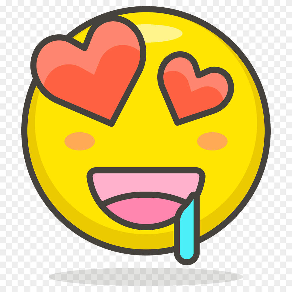 Smiling Face With Heart Eyes Emoji Clipart, Dynamite, Weapon Free Png