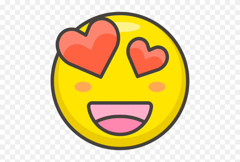 Smiling Face With Heart Eyes Emoji Transparent Emoji, Food, Ketchup Free Png Download