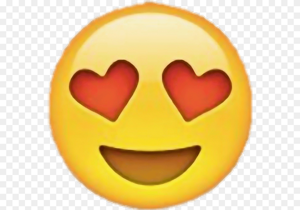 Smiling Face With Heart Shaped Eyes Emoji, Nature, Outdoors, Sky, Sun Free Png