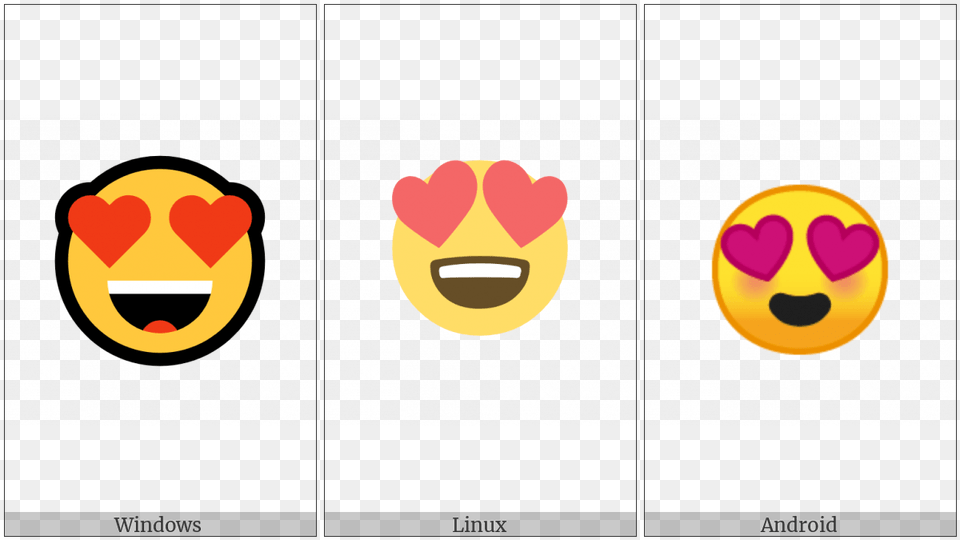 Smiling Face With Heart Shaped Eyes Utf Icons Png
