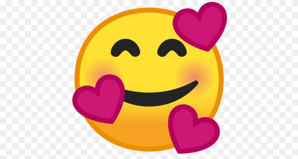 Smiling Face With Hearts Emoji Png