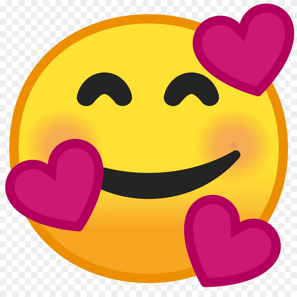 Smiling Face With Hearts Emoji Clipart Png Image