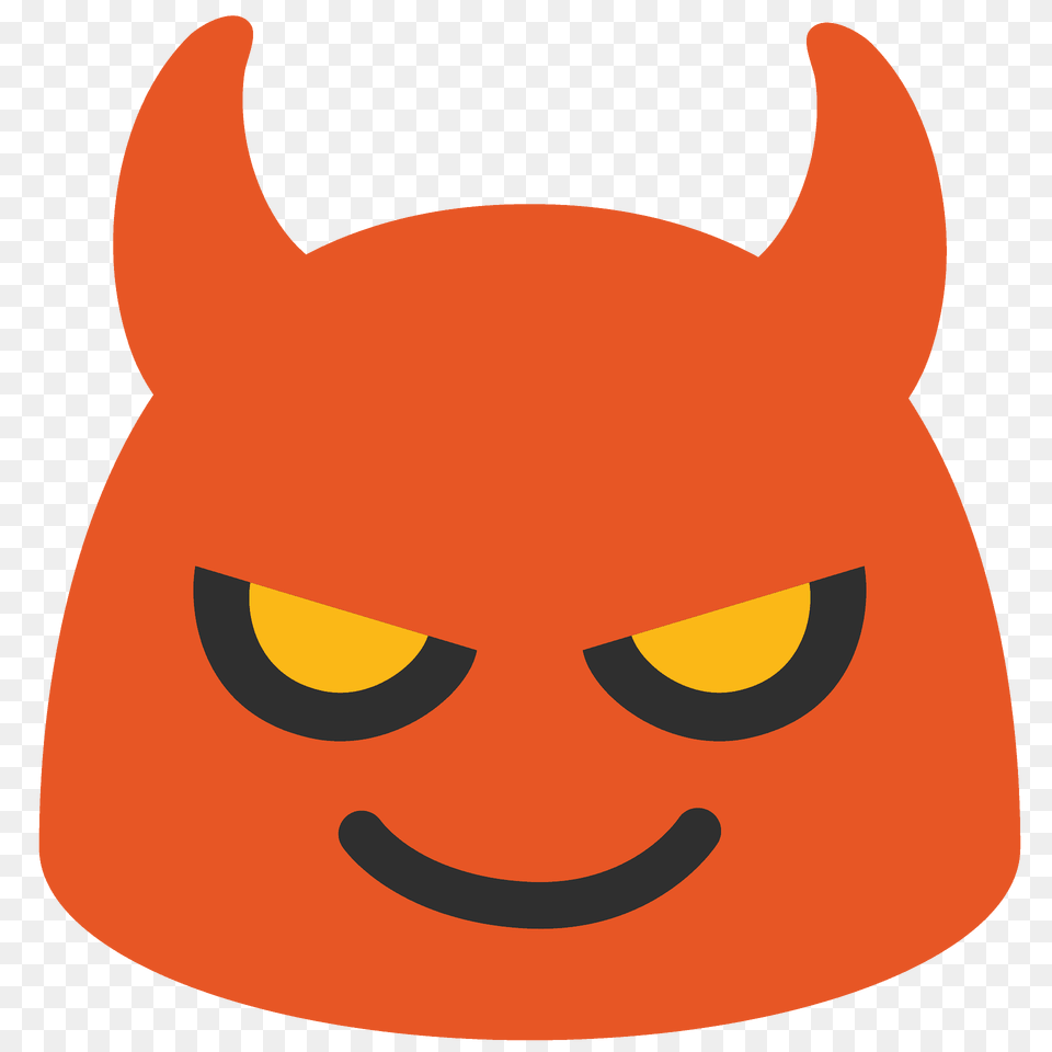 Smiling Face With Horns Emoji Clipart, Animal, Cat, Mammal, Pet Png