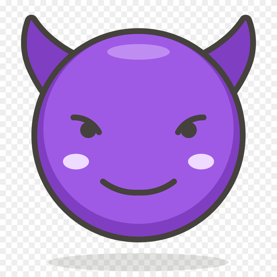 Smiling Face With Horns Emoji Clipart, Purple, Animal, Fish, Sea Life Free Transparent Png