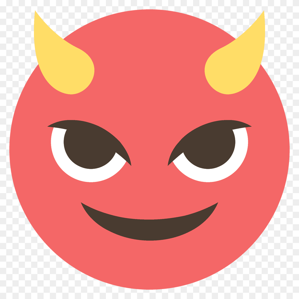 Smiling Face With Horns Emoji Clipart, Astronomy, Moon, Nature, Night Free Png Download