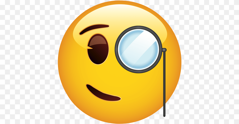 Smiling Face With Monocle 0 Happy, Sphere Free Transparent Png