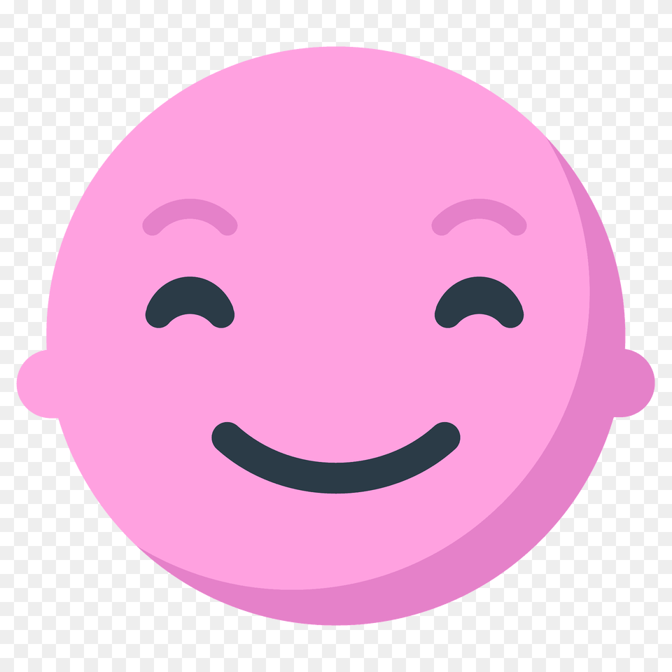 Smiling Face With Smiling Eyes Emoji Clipart, Purple, Head, Person, Baby Png