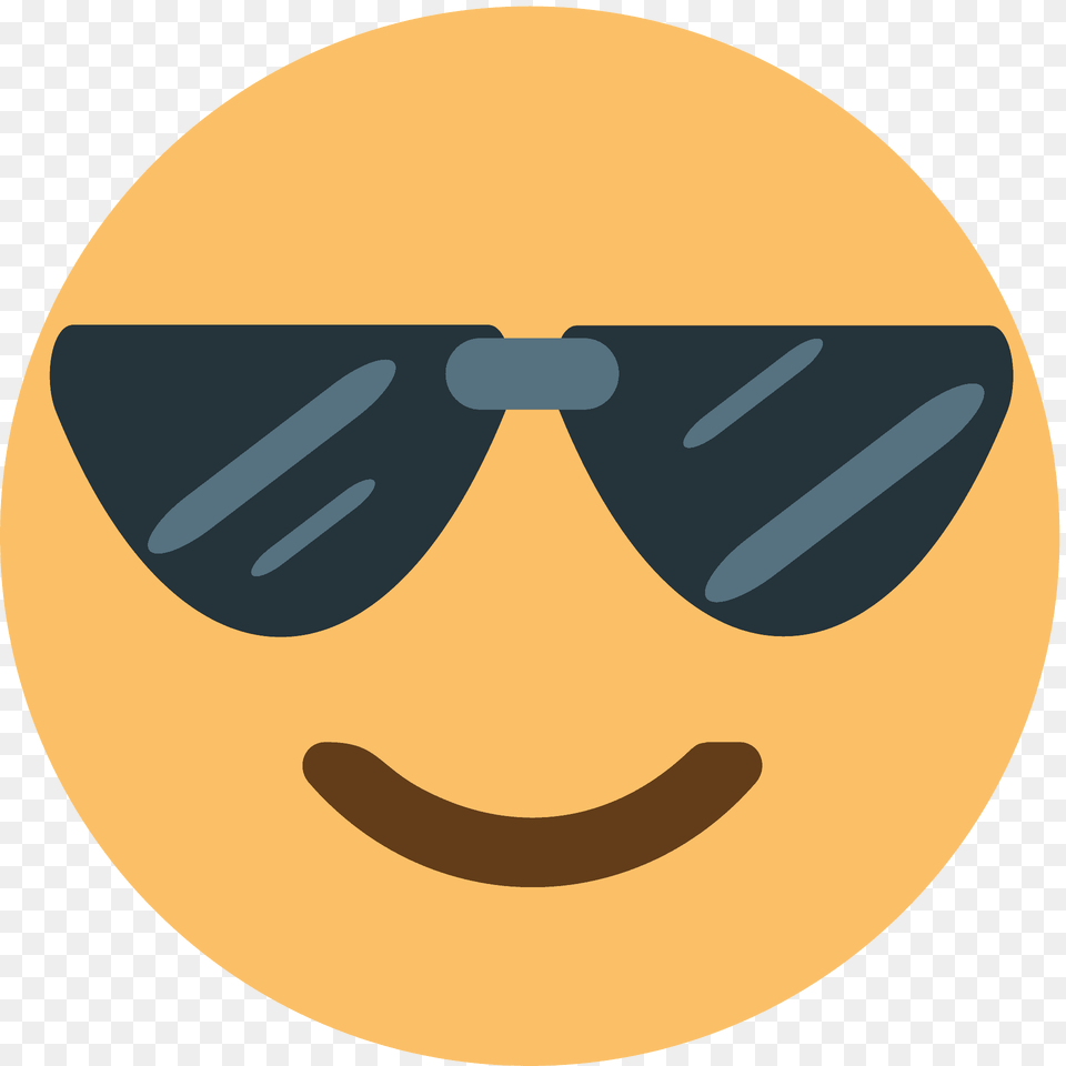 Smiling Face With Sunglasses Emoji Clipart, Accessories, Head, Person, Moon Free Png