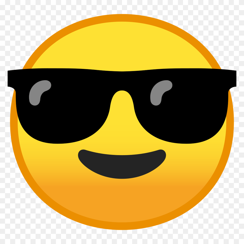 Smiling Face With Sunglasses Icon Noto Emoji Smileys Iconset, Accessories, Astronomy, Moon, Nature Free Transparent Png