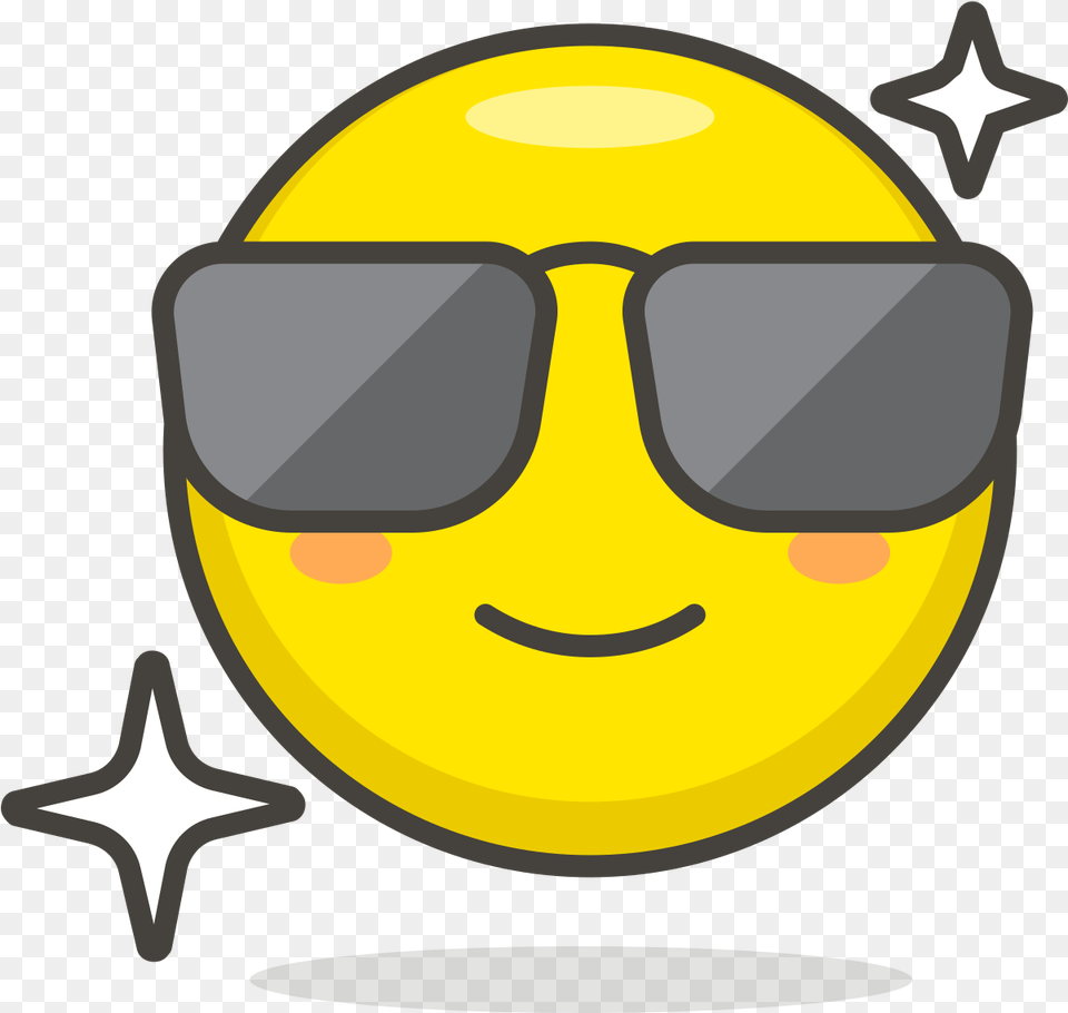Smiling Face With Sunglasses Smiling Face, Accessories, Clothing, Hardhat, Helmet Free Png Download