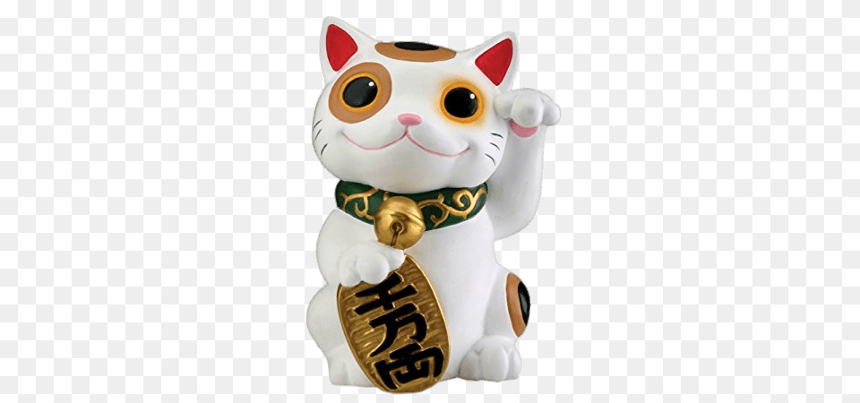 Smiling Fortune Cat, Figurine Free Png Download