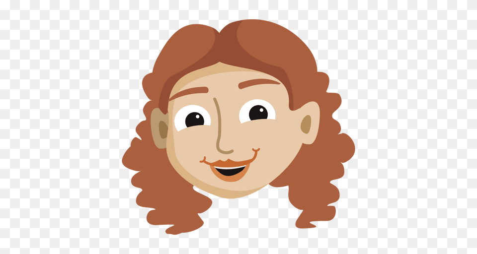 Smiling Girl Cartoon Head, Face, Person, Photography, Portrait Free Transparent Png