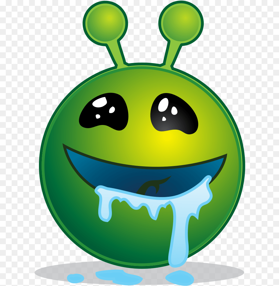 Smiling Green Aliens Droling Clippings Alien Smiley, Sphere Png Image