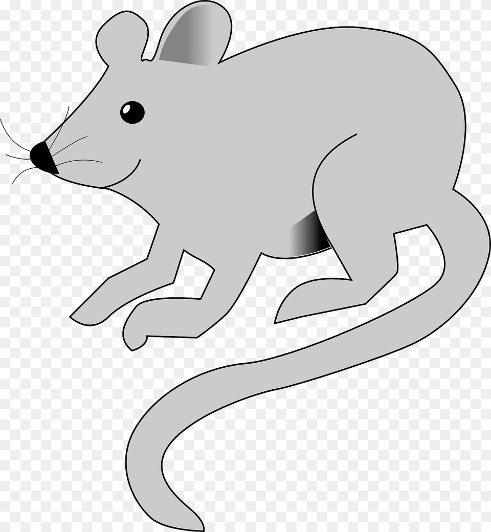Smiling Grey Mouse Clipart, Animal, Mammal, Fish, Sea Life Free Transparent Png