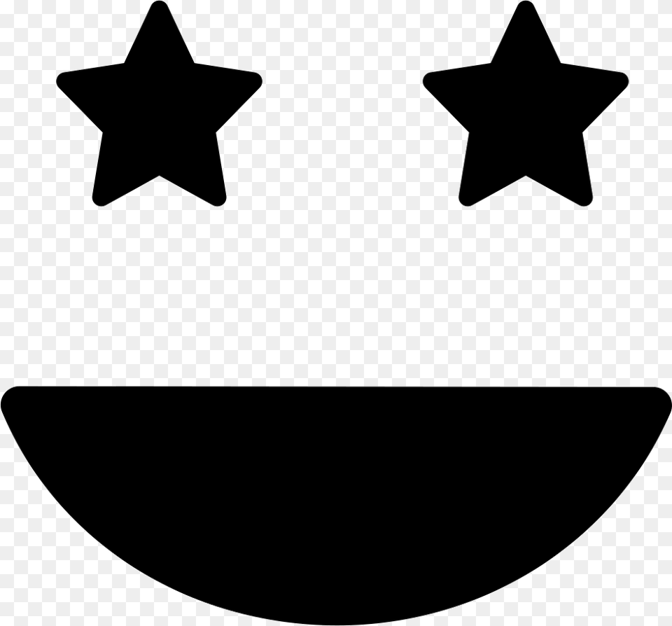 Smiling Happy Emoticon Square Face With Eyes Like Stars You Hurt Your Girlfriend, Star Symbol, Symbol Png