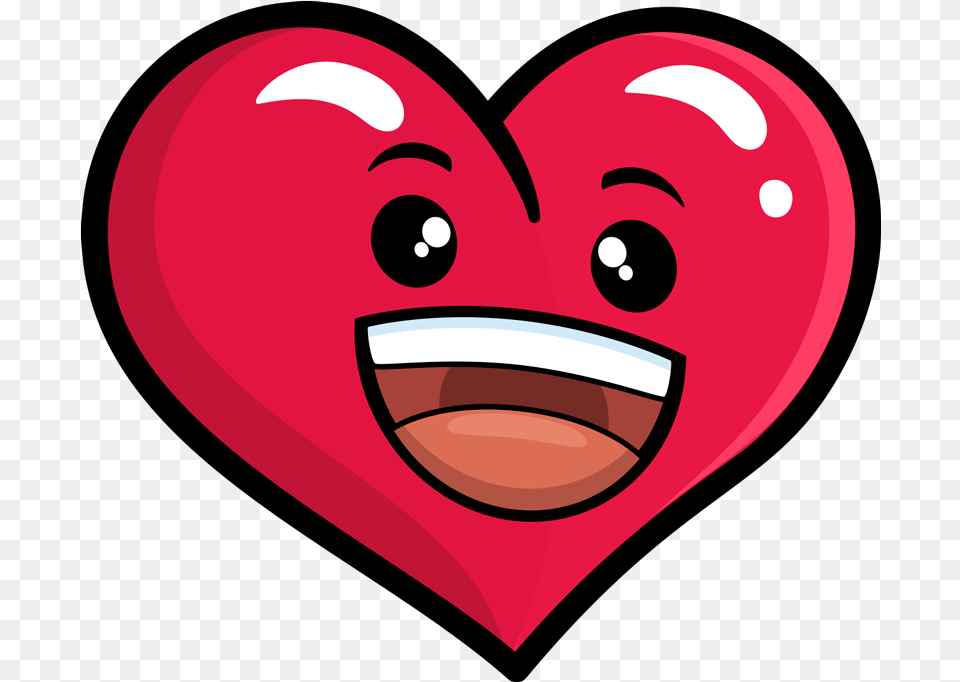 Smiling Heart Emoji Wall Sticker Happy, Baby, Person Png
