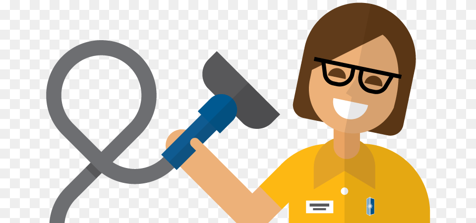 Smiling Housekeeper Cartoon, Cleaning, Person, Face, Head Png