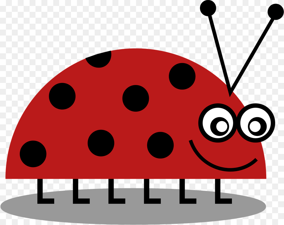 Smiling Lady Bug With Big Eyes Clipart, Pattern, Mace Club, Weapon, Food Free Png Download