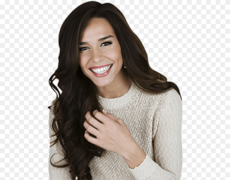 Smiling Lady Offer Girl Smiling, Smile, Face, Person, Happy Png Image