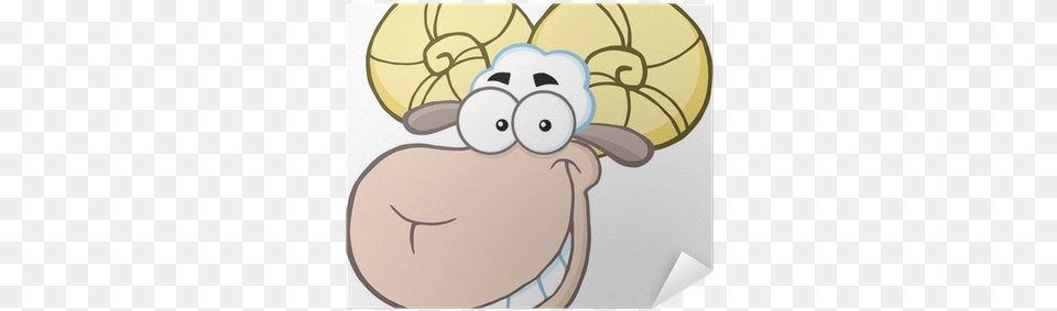 Smiling Ram Sheep Head Cartoon Mascot Character Poster Clip Art, Dynamite, Weapon, Livestock Png