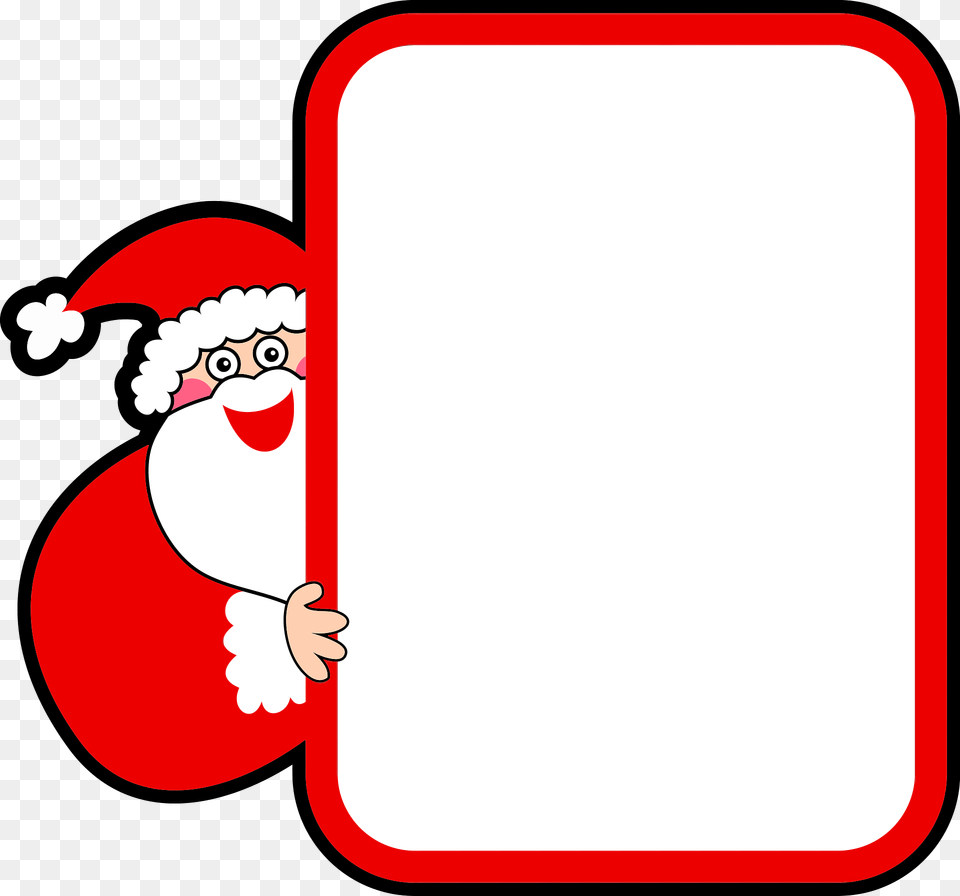 Smiling Santa Claus Frame, Baby, Person Png Image