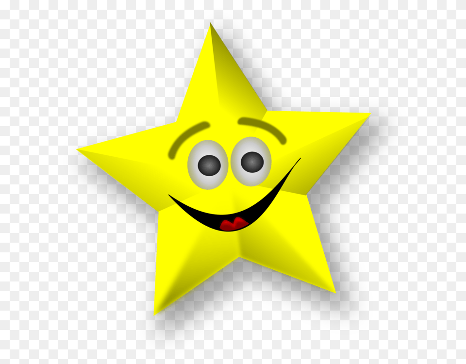 Smiling Star Clip Art Smiling Stars, Star Symbol, Symbol, Animal, Fish Png