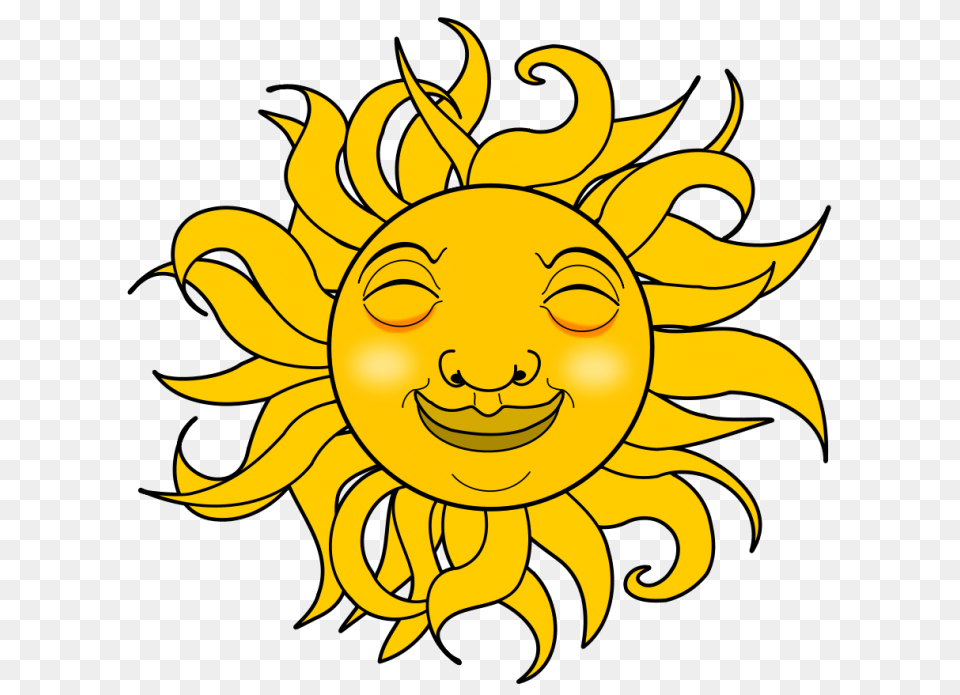 Smiling Sun, Face, Head, Person, Flower Png