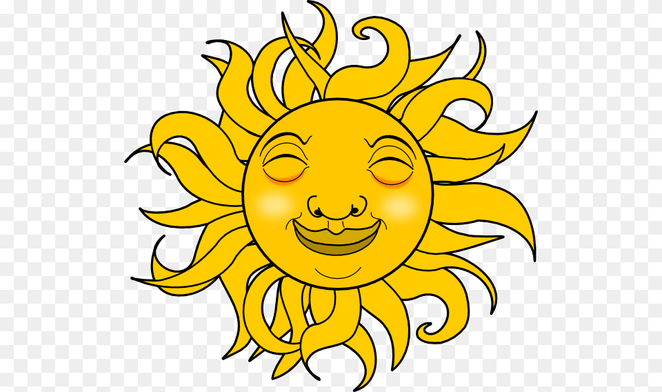 Smiling Sun Clip Art For Web, Flower, Plant, Sunflower, Face Free Png Download