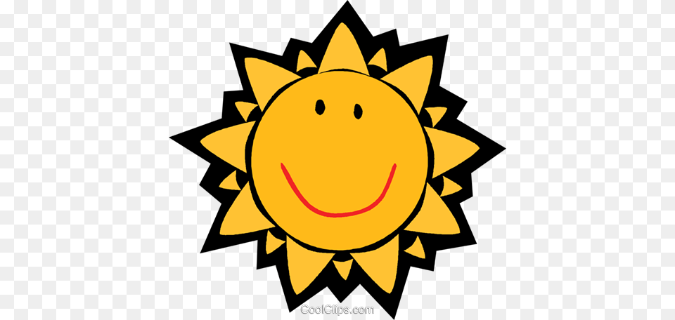 Smiling Sun Royalty Vector Clip Art Illustration Indian Summer Clip Art, Flower, Plant, Sunflower, Outdoors Free Png