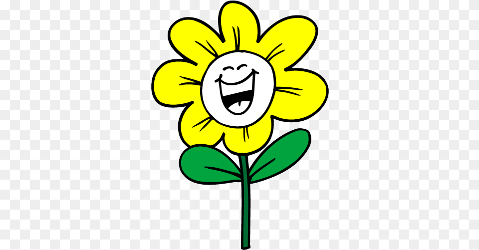 Smiling Sunflower Clipart Dromgbn Top Clipartix Smiling Sunflower Clipart, Flower, Plant, Daffodil, Person Png Image