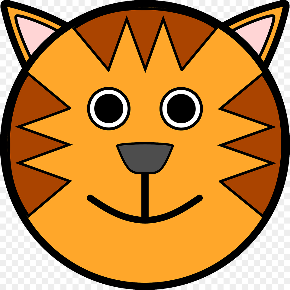 Smiling Tiger Face Clipart Png