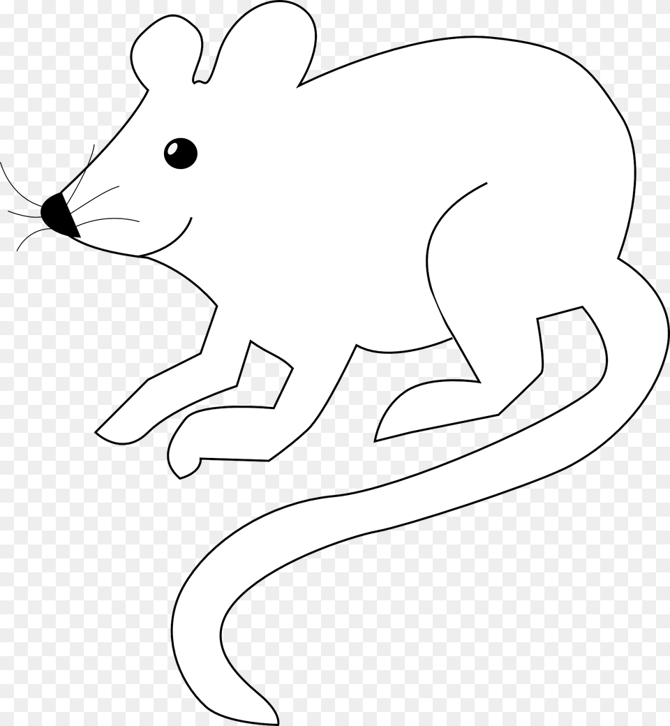 Smiling White Mouse Clipart, Animal, Mammal, Fish, Sea Life Free Transparent Png