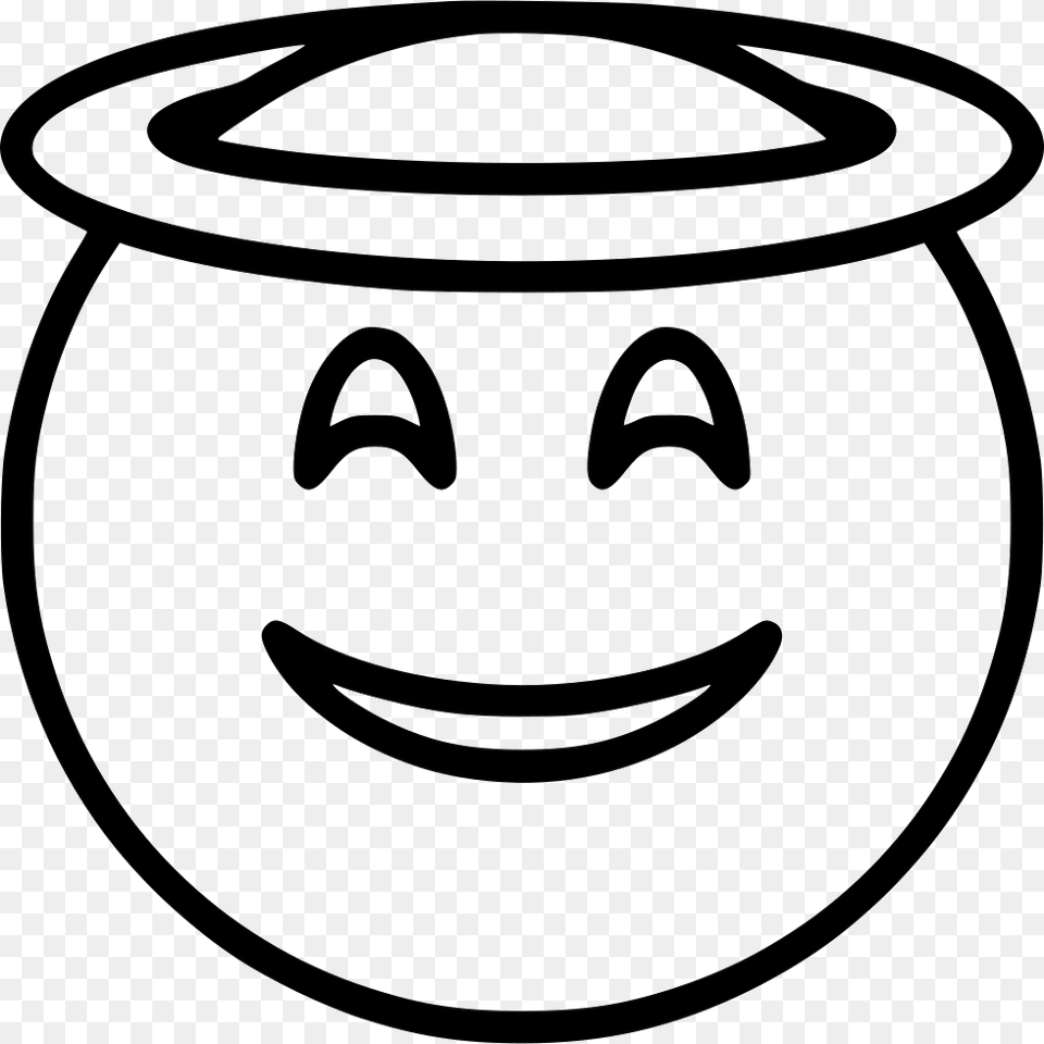 Smiling With Halo Transparent Delicious Icon, Jar, Stencil, Pottery Png